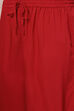 Red Solid Straight Suit Set image number 2
